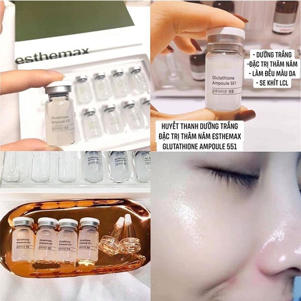 Serum tế bào gốc trắng da Glutathione 
